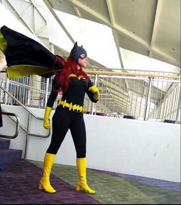 Katelynn dressed as Batgirl